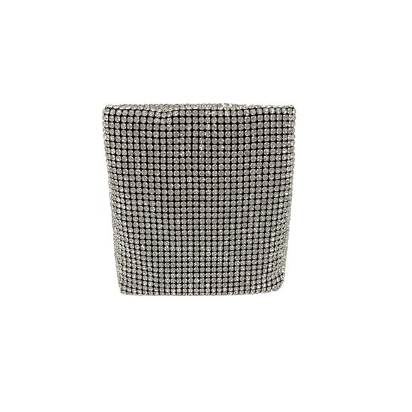 TORY BURCH Night Owl Crystal Embellished Mini Tote in Silver - Picture 5 of 8